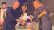 David Beckham India Tour: Samantha Ruth Prabhu Greets English Football Icon With a Warm Hug As He Attends House of Instagram Event in Mumbai; Video Goes Viral &ndash; Watch