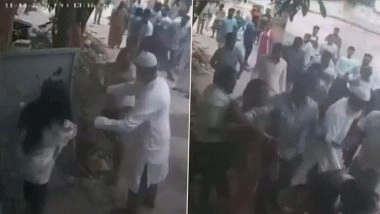 Bengaluru Shocker: Family Drags, Kicks and Threatens Woman Over Wall-Drilling Dispute in Kodigehalli; Police Respond After Disturbing CCTV Video Surfaces