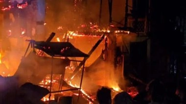 Jammu and Kashmir Fire: Blaze Erupts in Doda’s Gowari Market, Massive Damage Reported