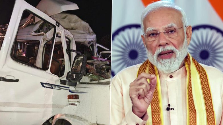 Phalodi Bus Accident: PM Narendra Modi Expresses Grief Over Rajasthan Road Mishap, Announces Aid for Victims’ Families