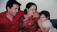 Esha Deol Says &lsquo;I Am Because of You&rsquo; As She Drops a Throwback Photo With Dharmendra and Hema Malini (View Post)