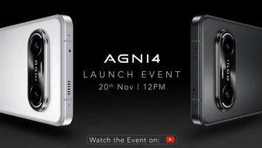 Lava Agni 4 Launch Live Streaming: Watch Online Telecast of Launch of New Lava Smartphones; Know Price, Specifications and Other Details