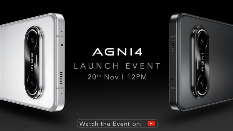 Lava Agni 4 Launch Live Streaming: Watch Online Telecast of Launch of New Lava Smartphones; Know Price, Specifications and Other Details