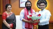 Rishab Shetty Meets Goa CM Pramod Sawant in Panjim; Actor-Filmmaker Calls Conversation on Cinema, Culture and Development &lsquo;Insightful&rsquo; (View Post)