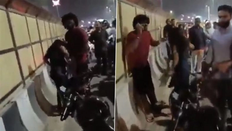 Lucknow Shocker: Woman Assaulted on Busy Road as Onlookers Film Incident, Police Respond as Video Goes Viral