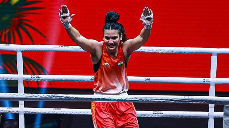 World Boxing Cup 2025 Finals: Arundhati Choudhary Knocks Down World Cup Medalist Leonie Muller, Five Indians Enter Final