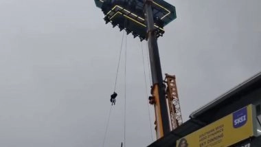 Kerala: Technical Glitch Leaves 5 Stranded 120 Feet in Air at Sky Dining Facility in Anachal Near Munnar; Rescued (Watch Video)