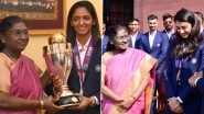 President Droupadi Murmu Felicitates Team India&rsquo;s ICC Women&rsquo;s World Cup 2025 Winners at Rashtrapati Bhavan