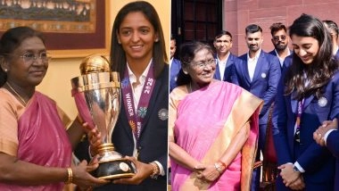 President Droupadi Murmu Felicitates Team India’s ICC Women’s World Cup 2025 Winners at Rashtrapati Bhavan
