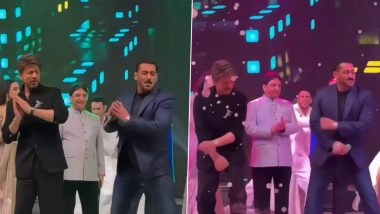 ‘Do Bhai Dono Tabahi’: Shah Rukh Khan and Salman Khan Light Up a Wedding With Their Charming Presence, Dance to Iconic ‘Oh Oh Jane Jaana’ Song; Netizens React (Watch Video)