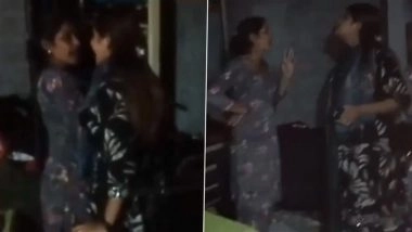 YouTuber Vanshika Goes Live on Instagram While Assaulting Her Mother Over INR 20 Lakh Demand in Hapur; Viral Video Shows Influencer Slapping and Dragging the Victim