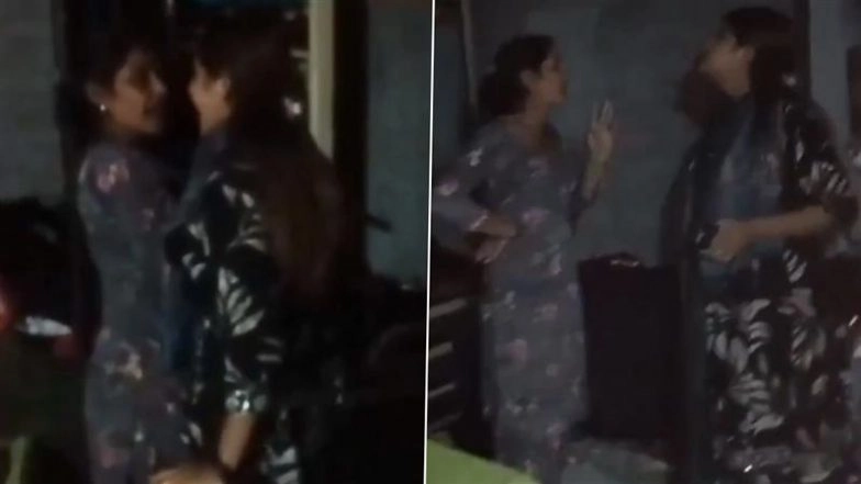YouTuber Vanshika Goes Live on Instagram While Assaulting Her Mother Over INR 20 Lakh Demand in Hapur; Viral Video Shows Influencer Slapping and Dragging the Victim