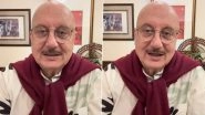 SRK Birthday: Anupam Kher Recreates His Special &lsquo;Mohabbatein Look&rsquo; To Wish Shah Rukh Khan on His Landmark 60th Birthday (Watch Video)