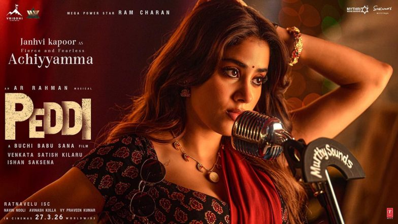 ‘Peddi’: Janhvi Kapoor Plays Achiyyamma in Ram Charan’s Action Entertainer, Says ‘Love With a Firebrand Attitude’ (View Post)