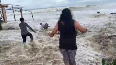 Typhoon Fung-Wong: Storm Approaches Taiwan, Schools and Offices Closed Amid Heavy Rain Alert (Watch Video)