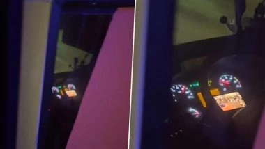 VRL Travels Bus Driver Caught Watching ‘Bigg Boss’ on Phone While Driving at 80 Kmph, Company Fires Him After Passenger’s Video Goes Viral