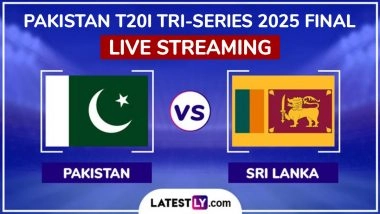 Pakistan vs Sri Lanka Free Live Streaming Online, T20I Tri-Series 2025 Final: How To Watch PAK vs SL Cricket Match Live Telecast on TV in India?