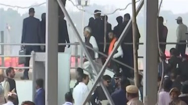 Bihar: Caretaker CM Nitish Kumar, NDA Leaders Review Preparations at Gandhi Maidan for Oath Ceremony on November 20