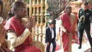 President Droupadi Murmu Prays at Shri Maa Naina Devi Temple in Nainital (Watch Video)
