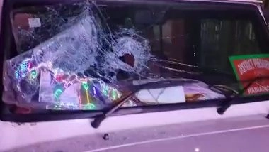 Sukanta Majumdar Security Lapse: Union Minister and West Bengal BJP Leader’s Convoy Attacked in Nabadwip (Watch Video)