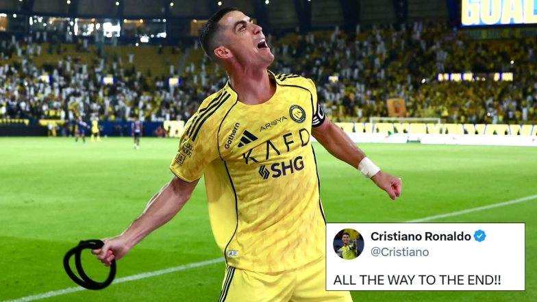 Cristiano Ronaldo Reacts After Scoring Winner For Al-Nassr In Saudi Pro League 2025-26 Against Al-Fayha (See Post)