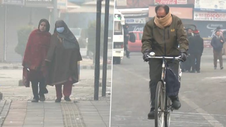 Jammu and Kashmir Weather Update: Cold Wave Intensifies in J-K; Srinagar Records Coldest Night at Minus 4.4 Degrees Celsius (Watch Video)