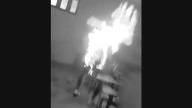 ‘Owns Mobile Worth INR 25,000, Bike Worth INR 1 Lakh’: Muzaffarnagar DAV College Principal Questions Student’s Poverty After He Sets Himself Ablaze Over Fee Harassment Allegations (Videos)