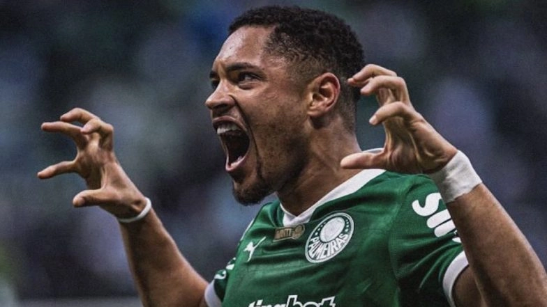 Palmeiras 2-0 Santos, Brazilian Serie A 2025: Vitor Roque Scores Brace As Verdao Maintains Three Point Lead In Standings