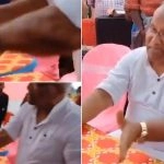 Bihar: Former Dy CM Tarkishore Prasad Caught on Camera Threatening Journalist Who Questioned Him on Public Issues, RJD Hits Out at BJP After Video Goes Viral