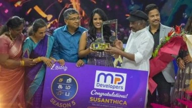 ‘Sa Re Ga Ma Pa’ Seniors Season 5 Winner: Susanthica Wins Popular Tamil Singing Reality Show Beating Sapesan – Here’s How Much Prize Money She Won! (Watch Video)