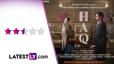 ‘Haq’ Movie Review: Yami Gautam and Emraan Hashmi Lift a Heavy-Handed Courtroom Drama That Is Sneaky About Its Politics (LatestLY Exclusive)