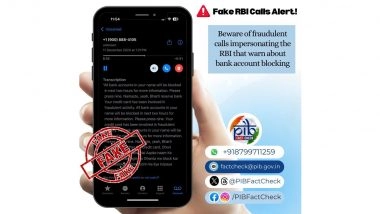 Did You Receive a Voicemail from RBI Claiming Your Account Will Be Blocked? PIB Fact Check Reveals Truth Behind the Fake Message