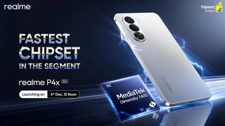 Realme P4x Sale Begins in India on December 10, 2025; Take Look at Price, Specifications and Features