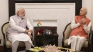 LK Advani Birthday: PM Narendra Modi Meets BJP Leader and Bharat Ratna Awardee at His Residence, Extends Birthday Wishes (See Pic)
