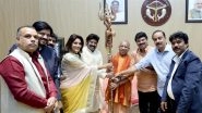 &lsquo;Akhanda 2&rsquo;: Nandamuri Balakrishna Meets UP CM Yogi Adityanath Ahead of His Telugu Fantasy Action Film&rsquo;s Release, Presents Him With the Akhanda Trishul (See Pics)