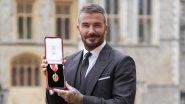 Former England Captain Sir David Beckham Receives Knighthood at Windsor Castle (Watch Video) Former England Captain Sir David Beckham Receives Knighthood at Windsor Castle (Watch Video)