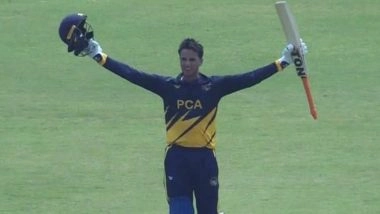 SMAT 2025: Punjab Captain Abhishek Sharma Blasts 12-Ball Fifty en Route to 32-Ball Century Against Bengal