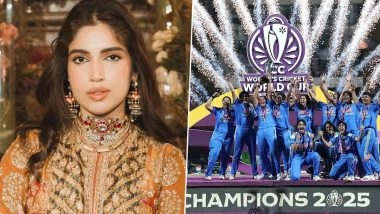 ‘Bravo Girls’: Bhumi Pednekar Hails Indian Women’s Cricket Team’s Historic World Cup 2025 Win