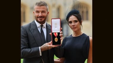 Sir David Beckham Becomes Emotional After Receiving His Knighthood, Says ‘Without Doubt; This Is the Moment That Makes Me Very Proud’ (Watch Video)