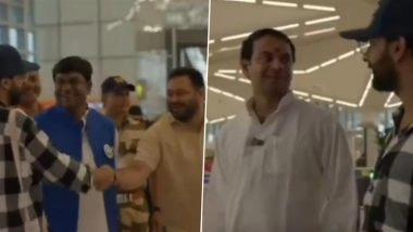 ‘Shopping Kara Rahe Hain Kya Bhaiya?’: Estranged Brothers Tej Pratap Yadav and Tejashwi Yadav Have Awkward Face-Off at Patna Airport Ahead of Bihar Assembly Elections 2025 (Watch Video)