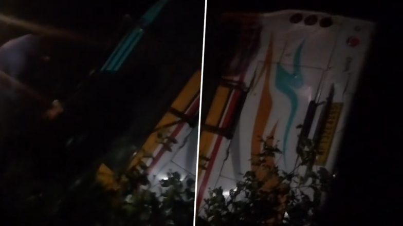 Indore Bus Accident: 3 Dead, Nearly 30 Injured As Passenger Bus Falls Into Gorge; CM Mohan Yadav Announces INR 2 Lakh Ex-Gratia for Kin of Deceased (Watch Videos)