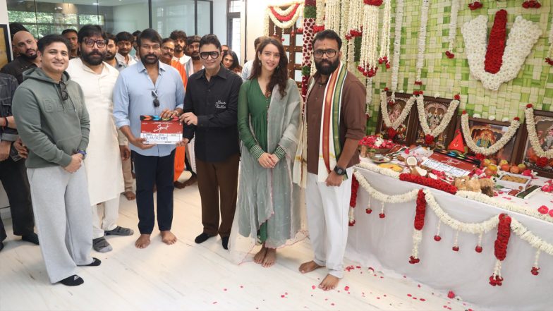 ‘Spirit’ Launch: Prabhas, Tripti Dimri Kickstart Shoot for Sandeep Reddy Vanga’s Film With a Pooja (See Pics)