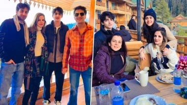 Sussanne Khan Celebrates Birthday in Kashmir With Boyfriend Arslan Goni, His Brother Aly Goni and Family (Watch Video)
