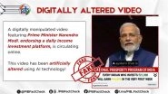 Is PM Narendra Modi Promoting a Scheme Offering INR 2 Lakh on an INR 21,000 Investment? PIB Fact Check Says Viral Video Is Digitally Altered Is PM Narendra Modi Promoting a Scheme Offering INR 2 Lakh on an INR 21,000 Investment? PIB Fact Check Says Viral Video Is Digitally Altered