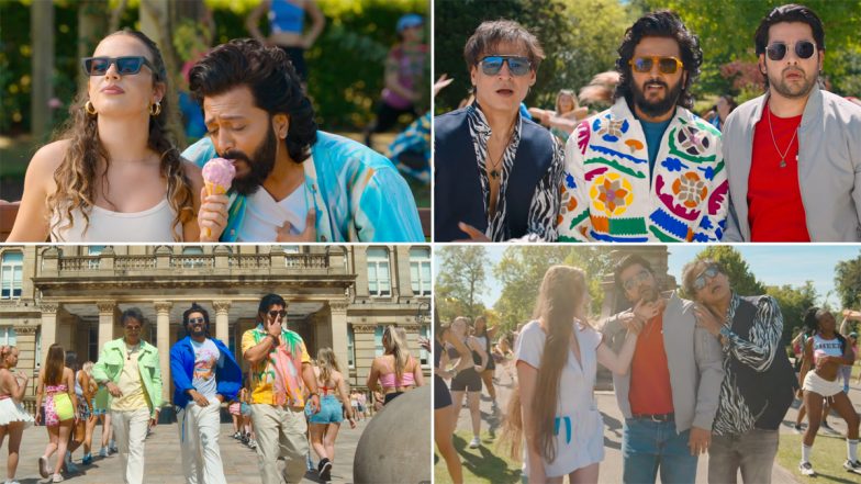 ‘Pakad Pakad’ Song: Mastiii 4’s Lastest Peppy Track Unveiled by Riteish Deshmukh, Vivek Oberoi, Aftab Shivdasani and Tusshar Kapoor (Watch Video)