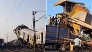 Chhattisgarh Train Accident: Passenger Train Collides With Goods Train Near Bilaspur Railway Station, 2 Injured (Watch Videos)