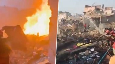 Pakistan Boiler Blast: Gas Leak Explosion in Faisalabad Factory Kills 15, Injures Several (Watch Videos)