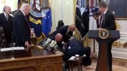 Donald Trump Administration’s Weight Loss Medication Deal Announcement Disrupted As Pharmaceutical Executive Gordon Findlay Collapses Mid-Event (Watch Video) Donald Trump Administration’s Weight Loss Medication Deal Announcement Disrupted As Pharmaceutical Executive Gordon Findlay Collapses Mid-Event (Watch Video)