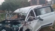 Barabanki Road Accident: 8 Dead After Car-Truck Collision on Kalyani River Bridge in Uttar Pradesh (Watch Video)