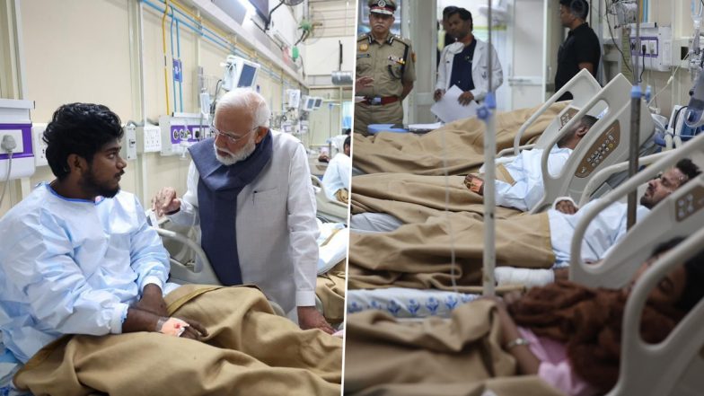 &lsquo;Those Behind Conspiracy Will Be Brought to Justice&rsquo;, Says PM Narendra Modi After Meeting Delhi Blast Survivors (See Pics)